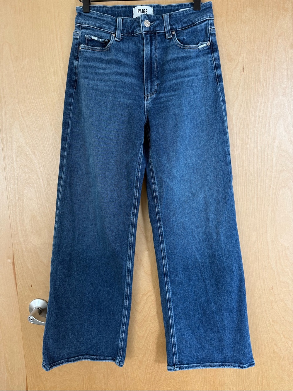 Paige Anessa 31" Wide Leg Jean Dresden - Picture 2 of 7